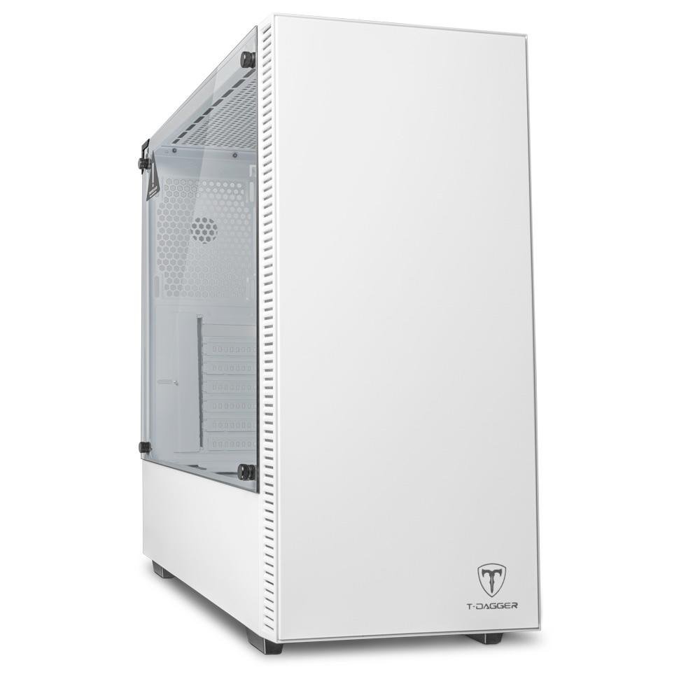 Gabinete Gamer T-Dagger Cube White, Mid Tower, Lateral em Vidro, Sem FANs, Branco - T-TGC305W - view 3