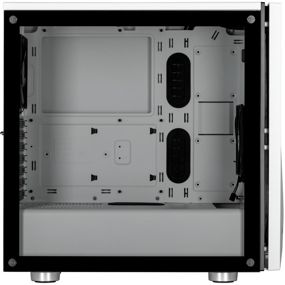 Imagem 4 de 7 do produto Gabinete Gamer Corsair Carbide SPEC-06 TG , Mid Tower, Lateral em Vidro, Branco - CC-9011145-WW
