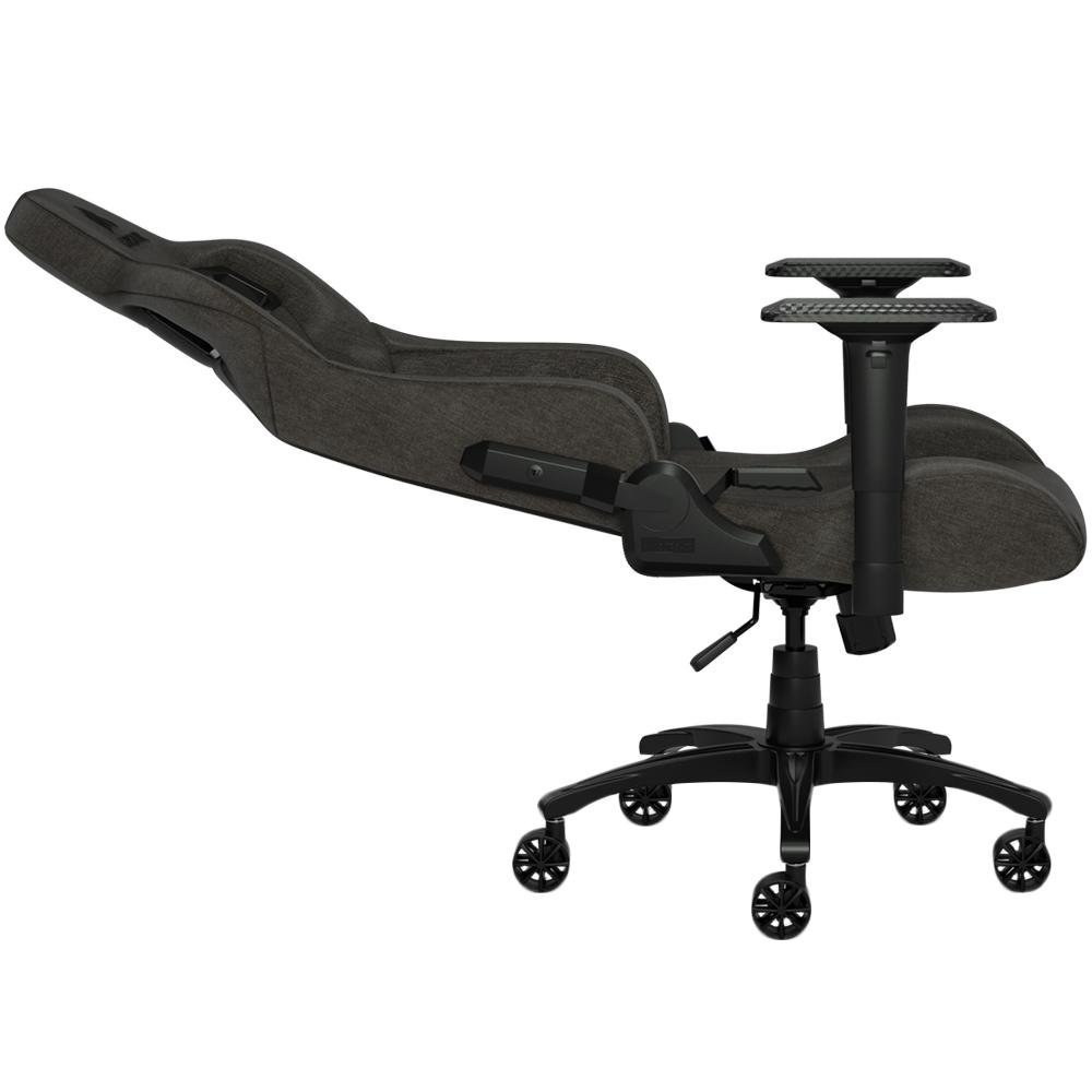 Cadeira Gamer Corsair T3 Rush, Até 120Kg, Apoio de Braços 4D, com Almofadas, Reclinável, Cilindro de Gás Classe 4, Carvão - CF-9010029-WW