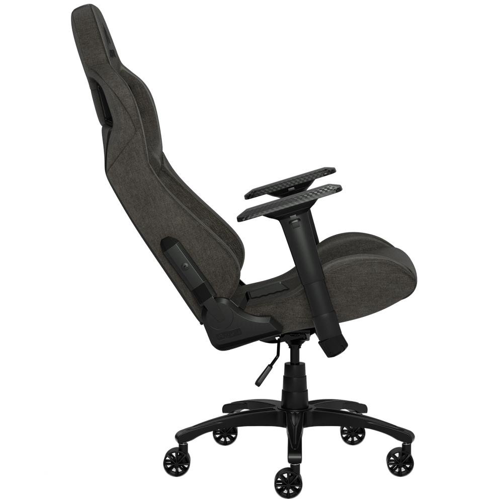 Cadeira Gamer Corsair T3 Rush, Até 120Kg, Apoio de Braços 4D, com Almofadas, Reclinável, Cilindro de Gás Classe 4, Carvão - CF-9010029-WW