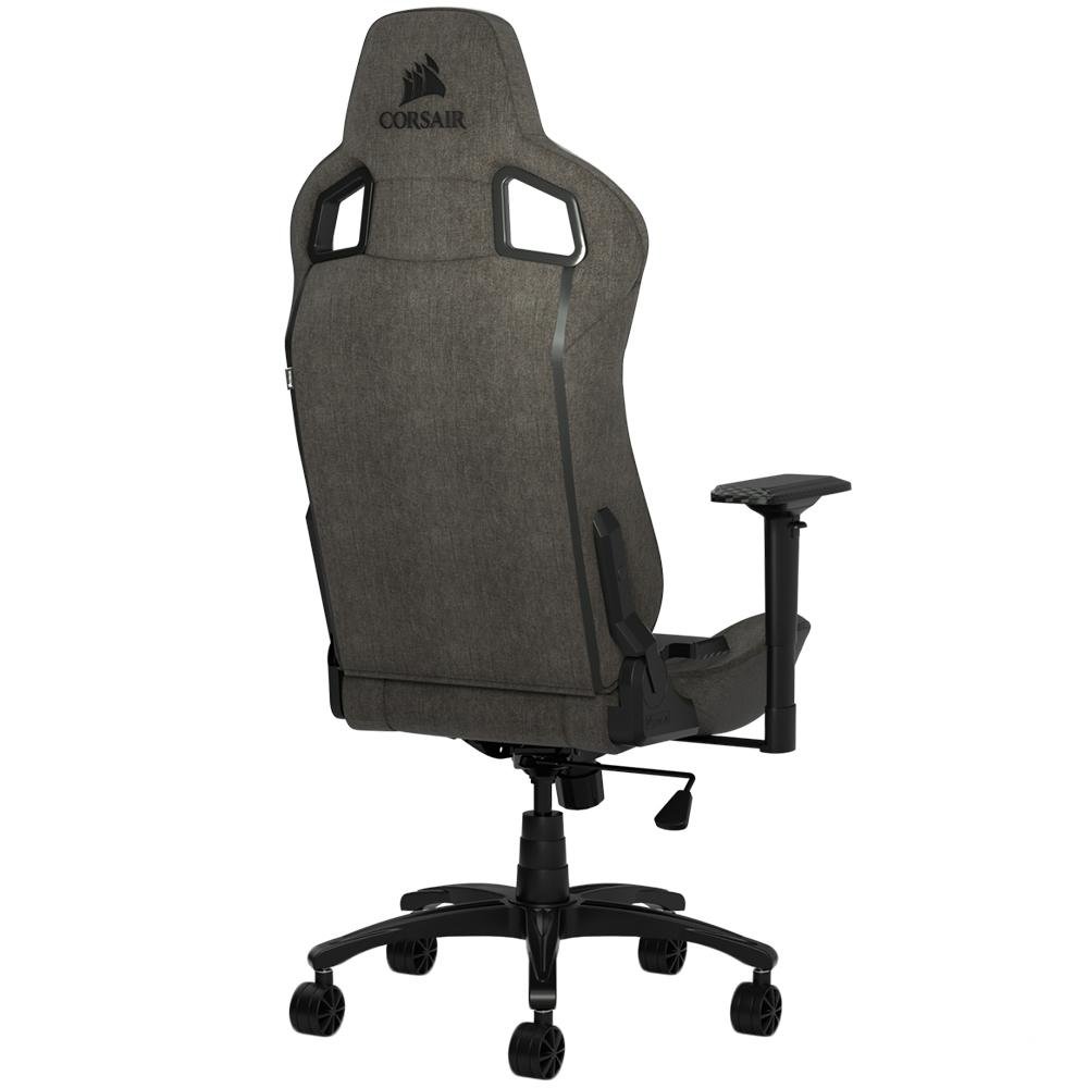 Cadeira Gamer Corsair T3 Rush, Até 120Kg, Apoio de Braços 4D, com Almofadas, Reclinável, Cilindro de Gás Classe 4, Carvão - CF-9010029-WW
