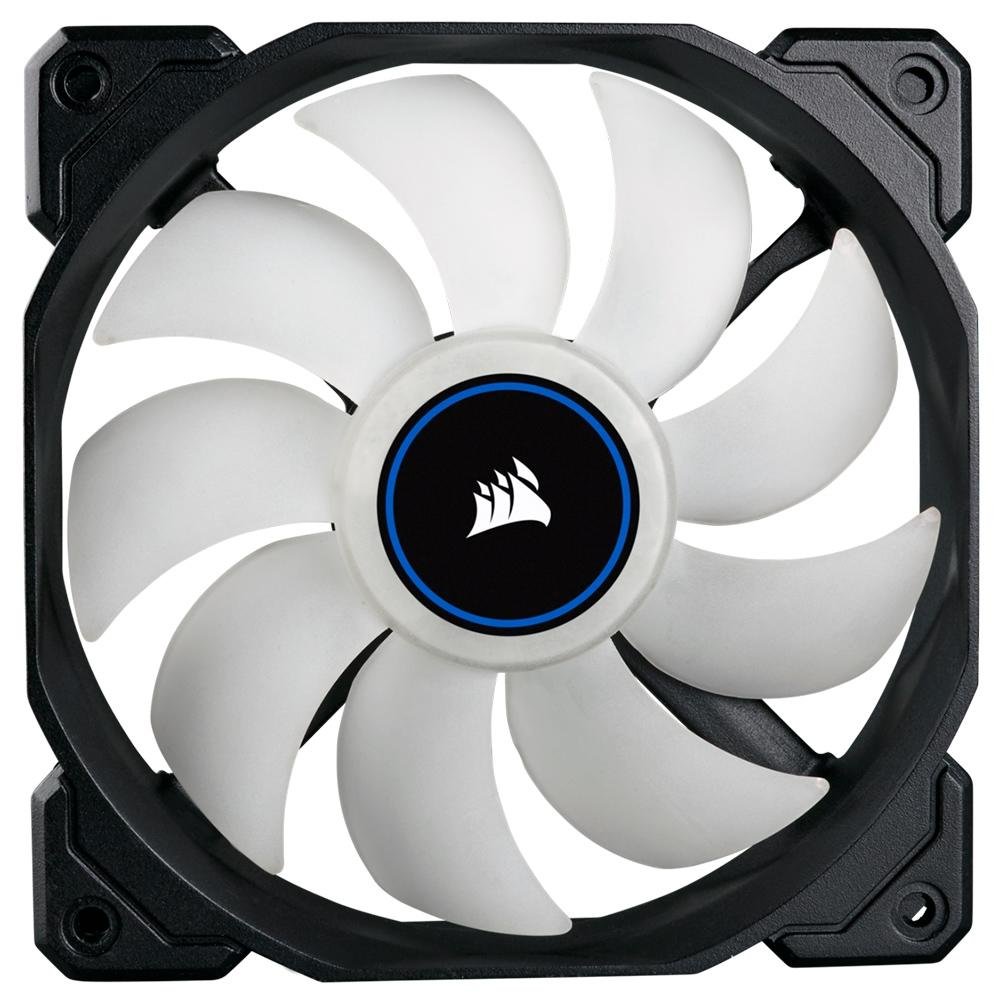 Imagem 5 de 5 do produto Cooler Fan Corsair AF120, 3 Unidades, 120mm, LED Azul, Preto - CO-9050084-WW