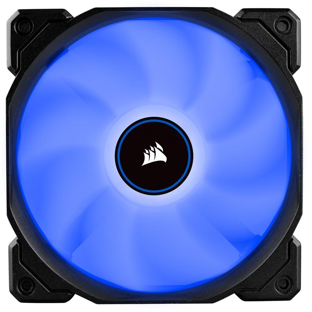 Imagem 2 de 5 do produto Cooler Fan Corsair AF120, 3 Unidades, 120mm, LED Azul, Preto - CO-9050084-WW