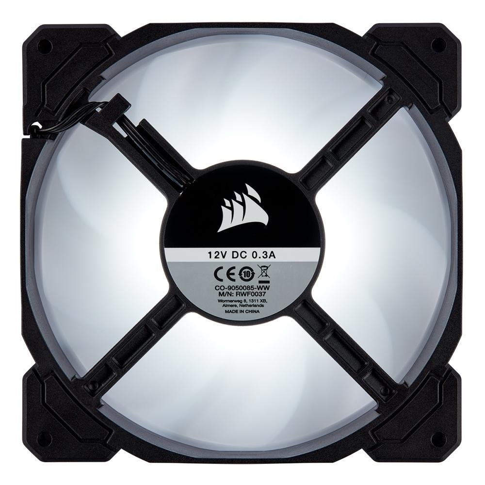 Imagem 3 de 6 do produto Cooler Fan Corsair AF140, 2 Unidades, 140mm, LED Branco, Preto - CO-9050088-WW