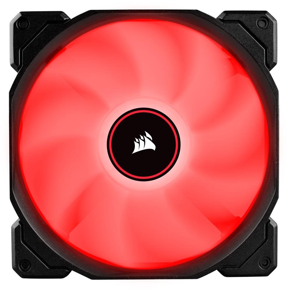 Imagem 2 de 6 do produto Cooler Fan Corsair AF140, 2 Unidades, 140mm, LED Vermelho, Preto - CO-9050089-WW