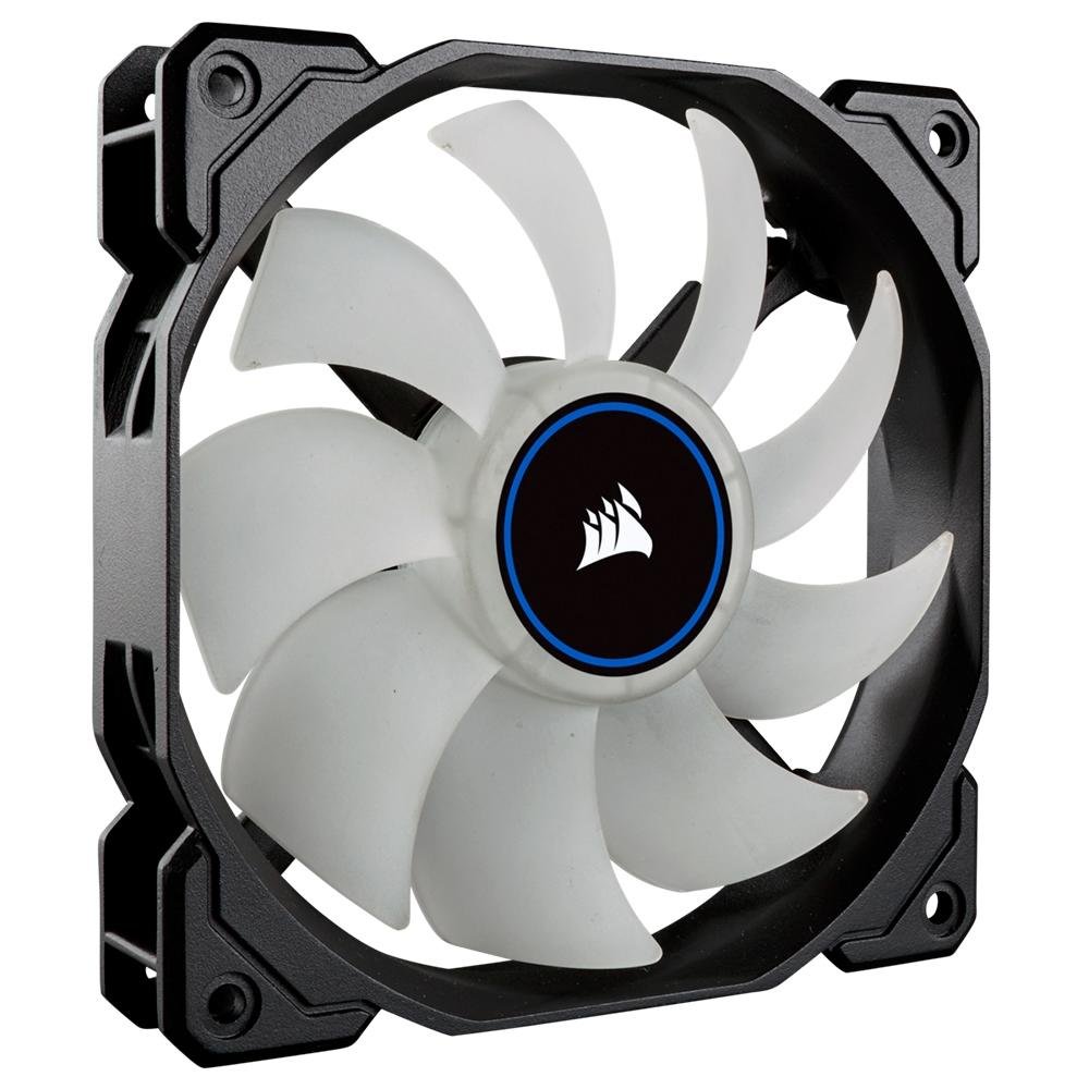 Kit Com 2 Ventoinhas Corsair AF140, 140mm, LED Azul, Preto - CO-9050090-WW