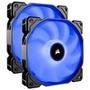 Kit Com 2 Ventoinhas Corsair AF140, 140mm, LED Azul, Preto - CO-9050090-WW