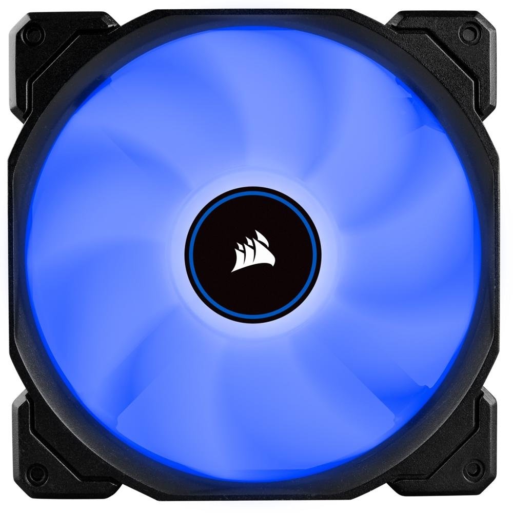 Kit Com 2 Ventoinhas Corsair AF140, 140mm, LED Azul, Preto - CO-9050090-WW