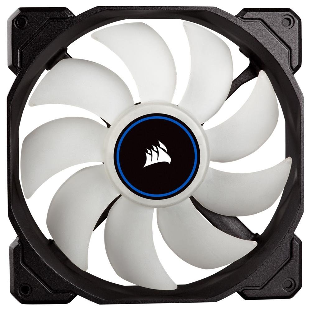 Kit Com 2 Ventoinhas Corsair AF140, 140mm, LED Azul, Preto - CO-9050090-WW