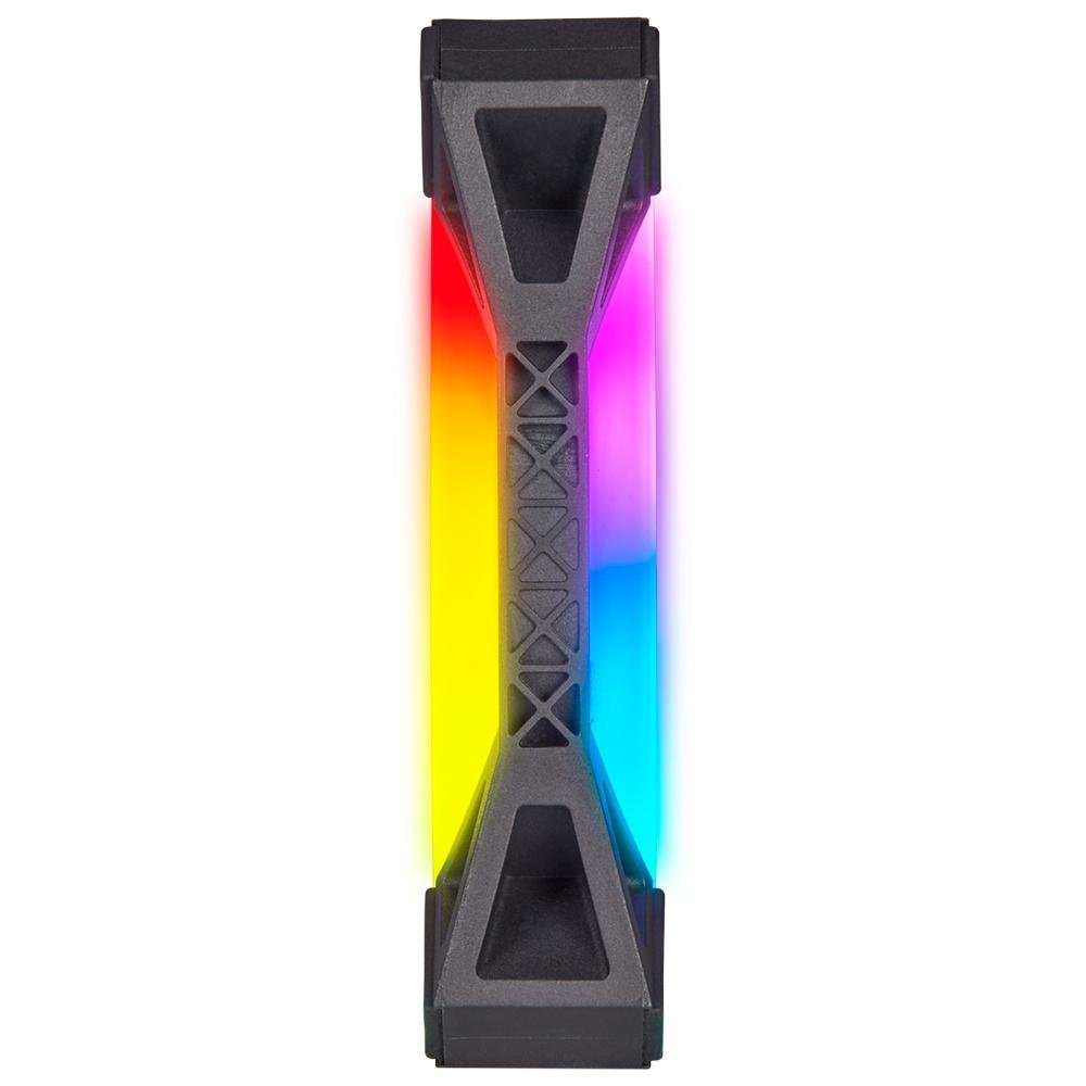 Ventoinha Corsair QL Series, 120mm, RGB, Preto - CO-9050097