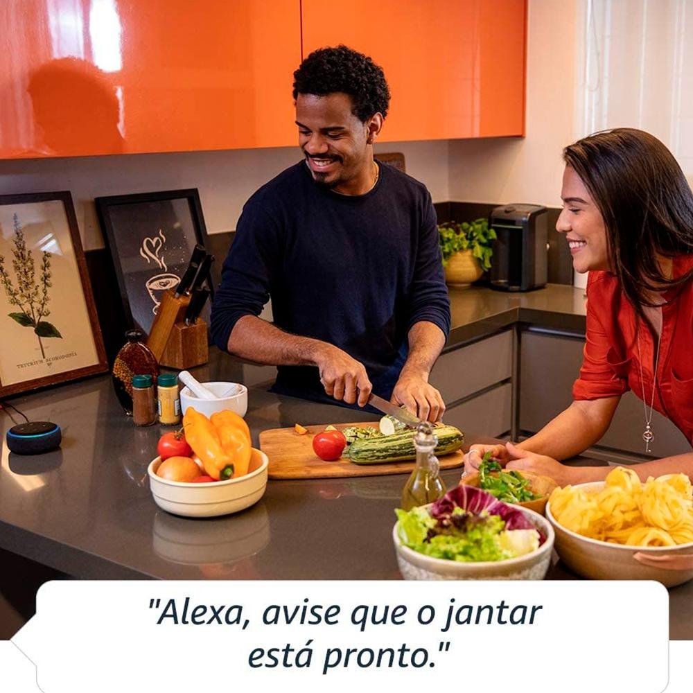 Imagem 10 de 10 do produto Echo Dot (3ª Geração) com Alexa, Amazon Smart Speaker Preto
