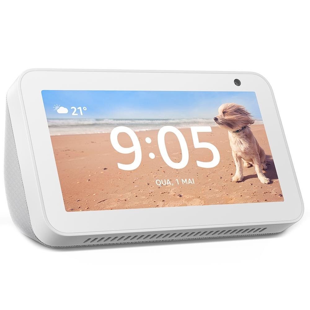 Echo Show 5 da Amazon no Branco, Tela 5.5 | KaBuM!