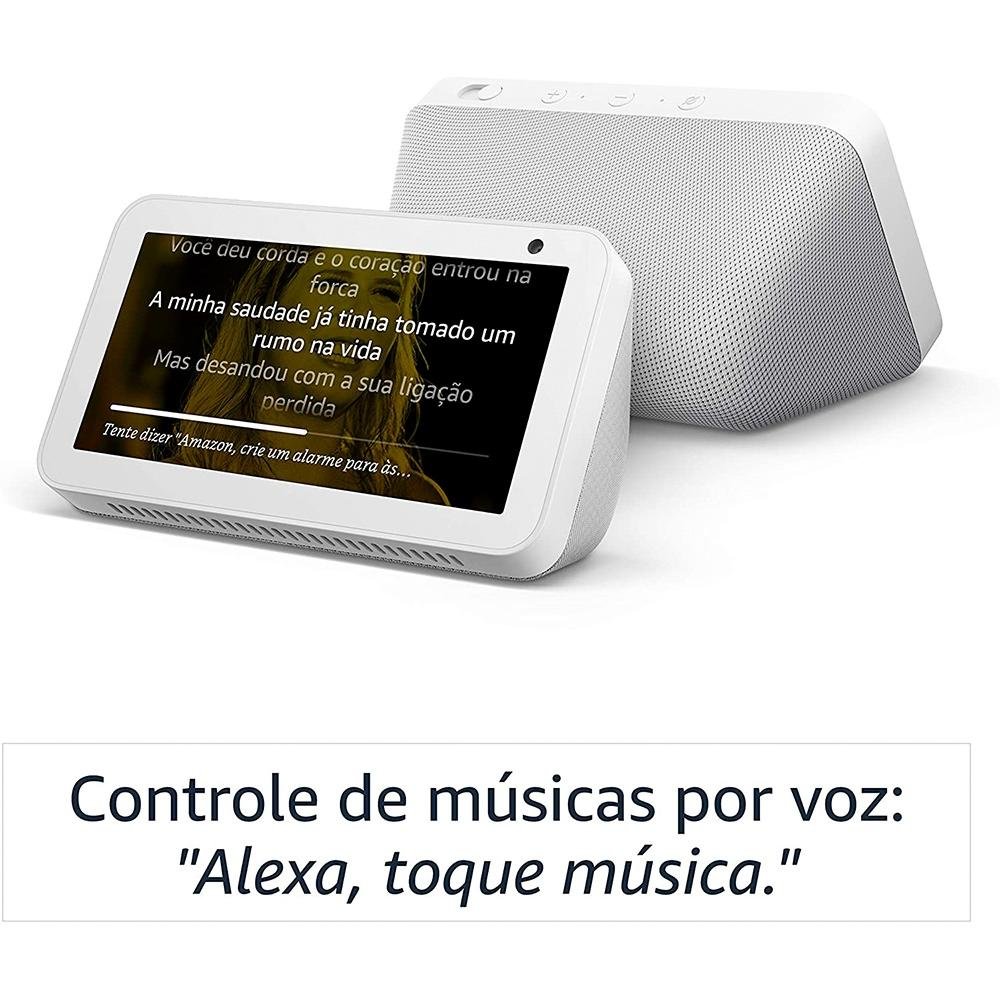 Echo Show 5 da Amazon no Branco, Tela 5.5 | KaBuM!