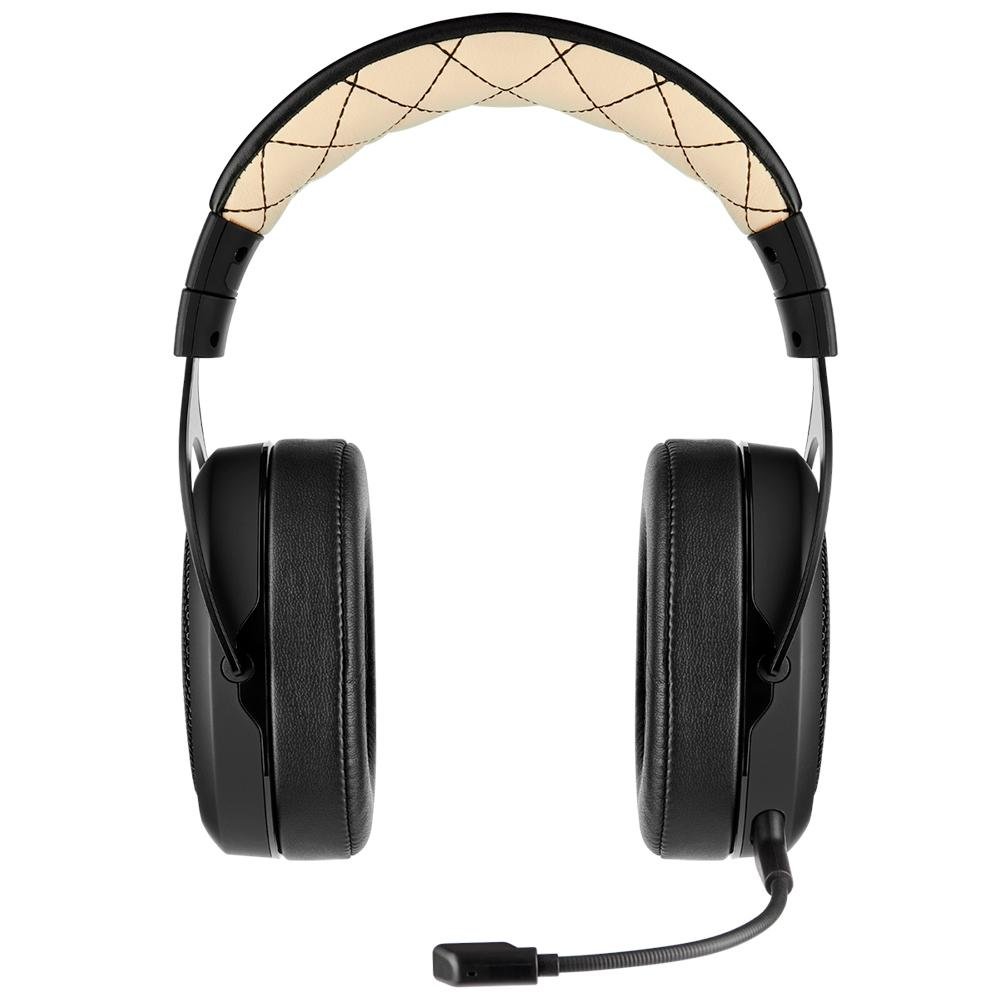 Headset Gamer Corsair HS70 PRO Wireless, 7.1 Som Surround, Drivers 50mm, Preto/Creme - CA-9011210-NA