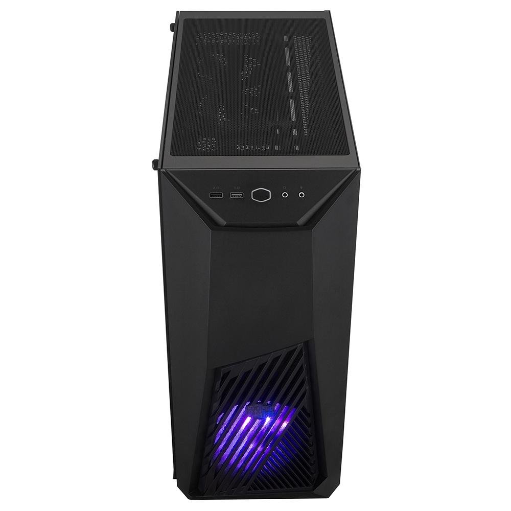 Gabinete Gamer Cooler Master K501L RGB, Mid Tower, com FAN, Lateral em Vidro - MCB-K501L-KGNN-SR1