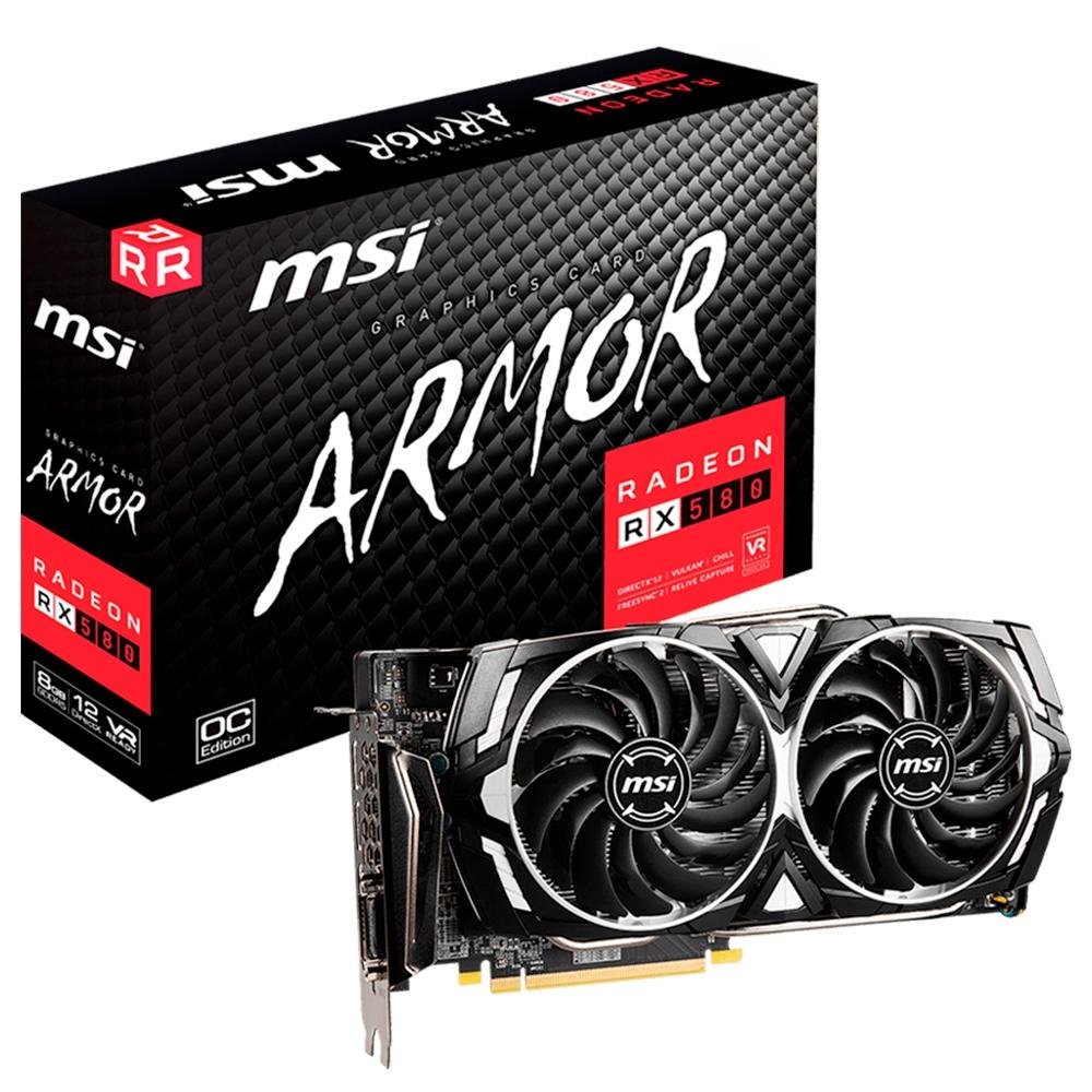 【動作品】Radeon RX 580 ARMOR 8GB placa-de-video-msi-amd-radeon-