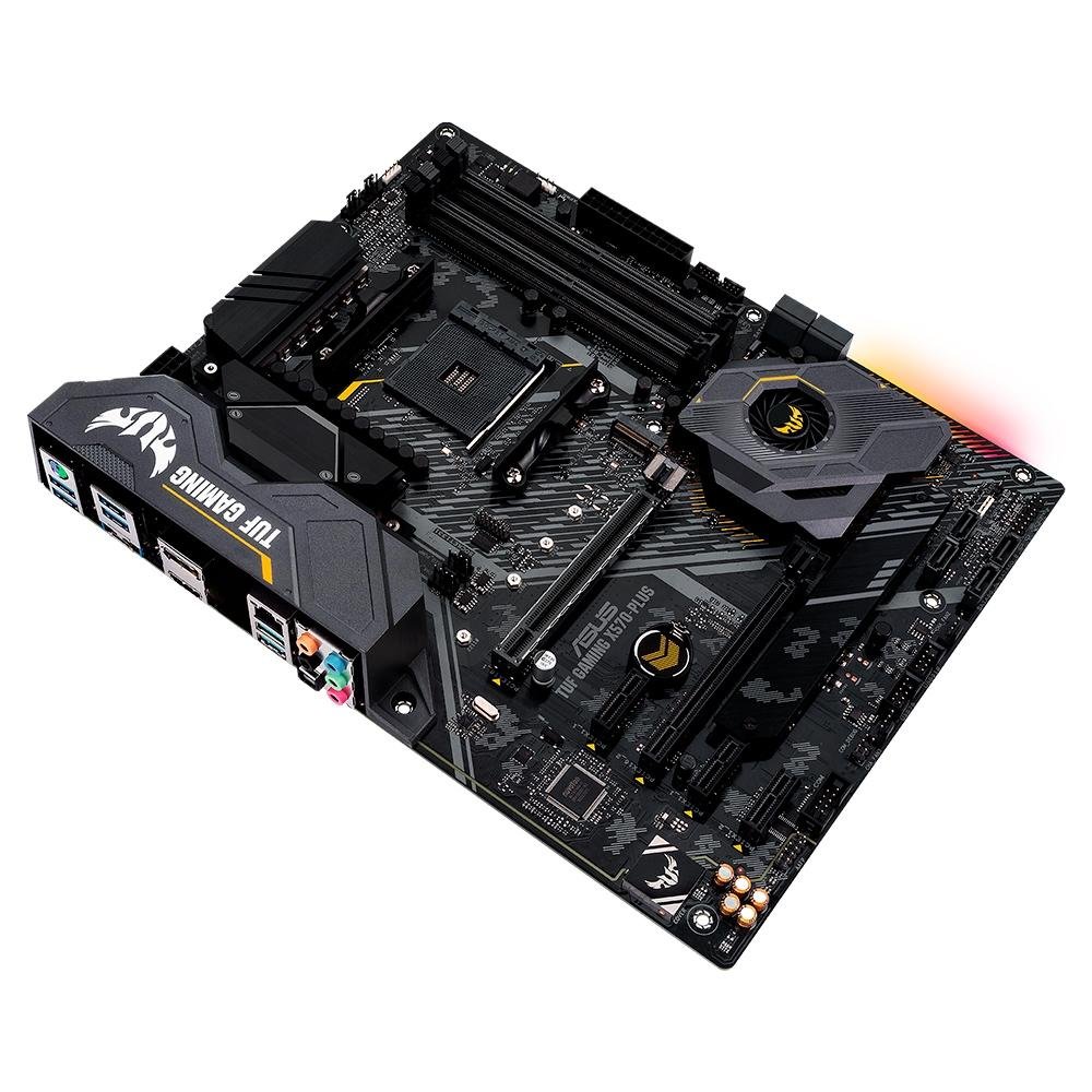 Placa-Mãe ASUS TUF Gaming X570-Plus/BR, AMD AM4, ATX, DDR4, Preto - TUF Gaming X570-PLUS/BR