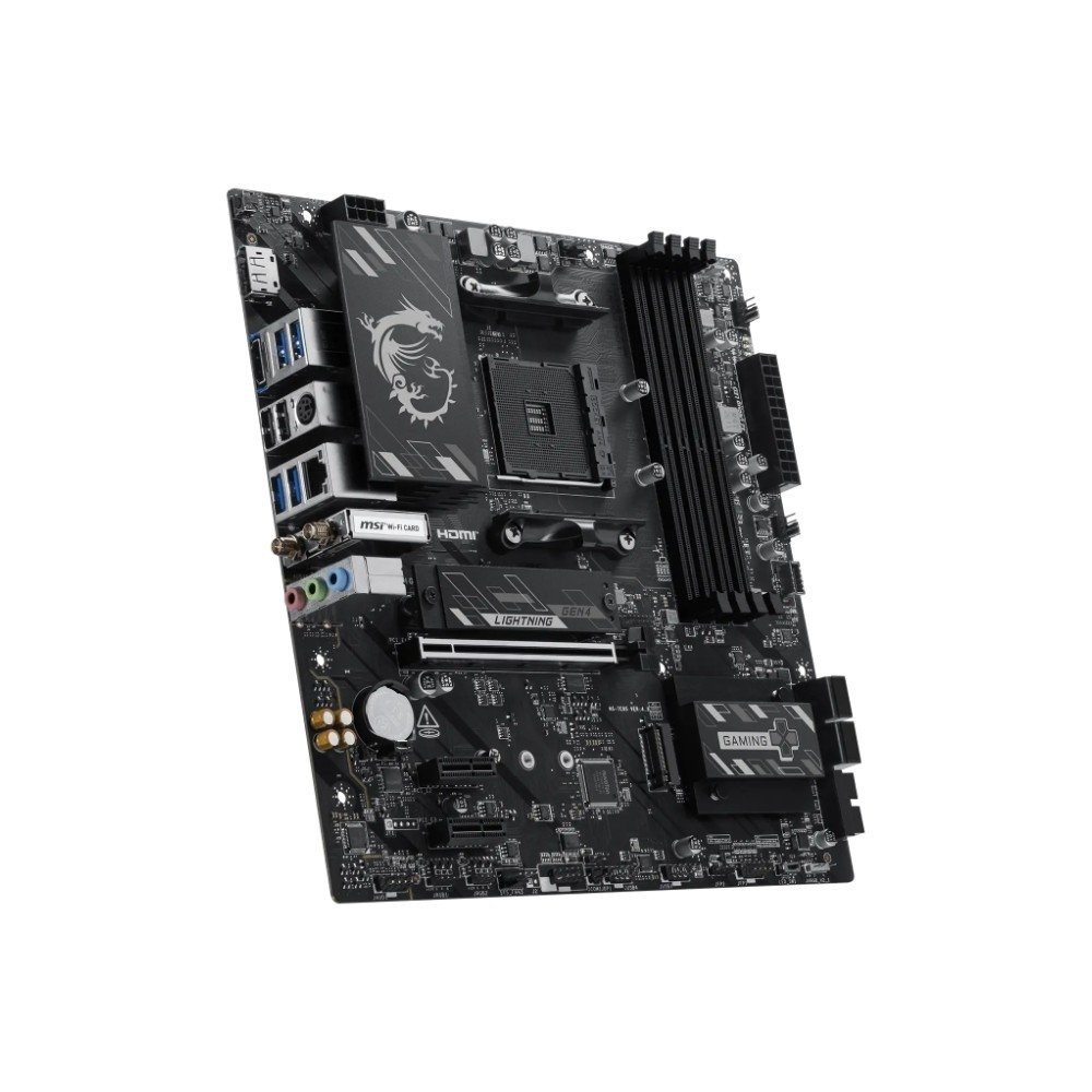 Placa-Mãe MSI B550M Gaming Plus WiFi6E + Ryzen 7 5700X + Water Cooler MACH1 Logic 240mm + Memória XPG 8GB + Fonte 500W - view 4