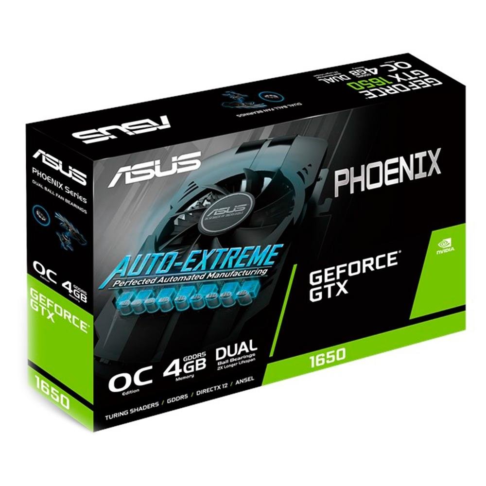 Placa de Vídeo Asus GeForce GTX 1650 OC | KaBuM!