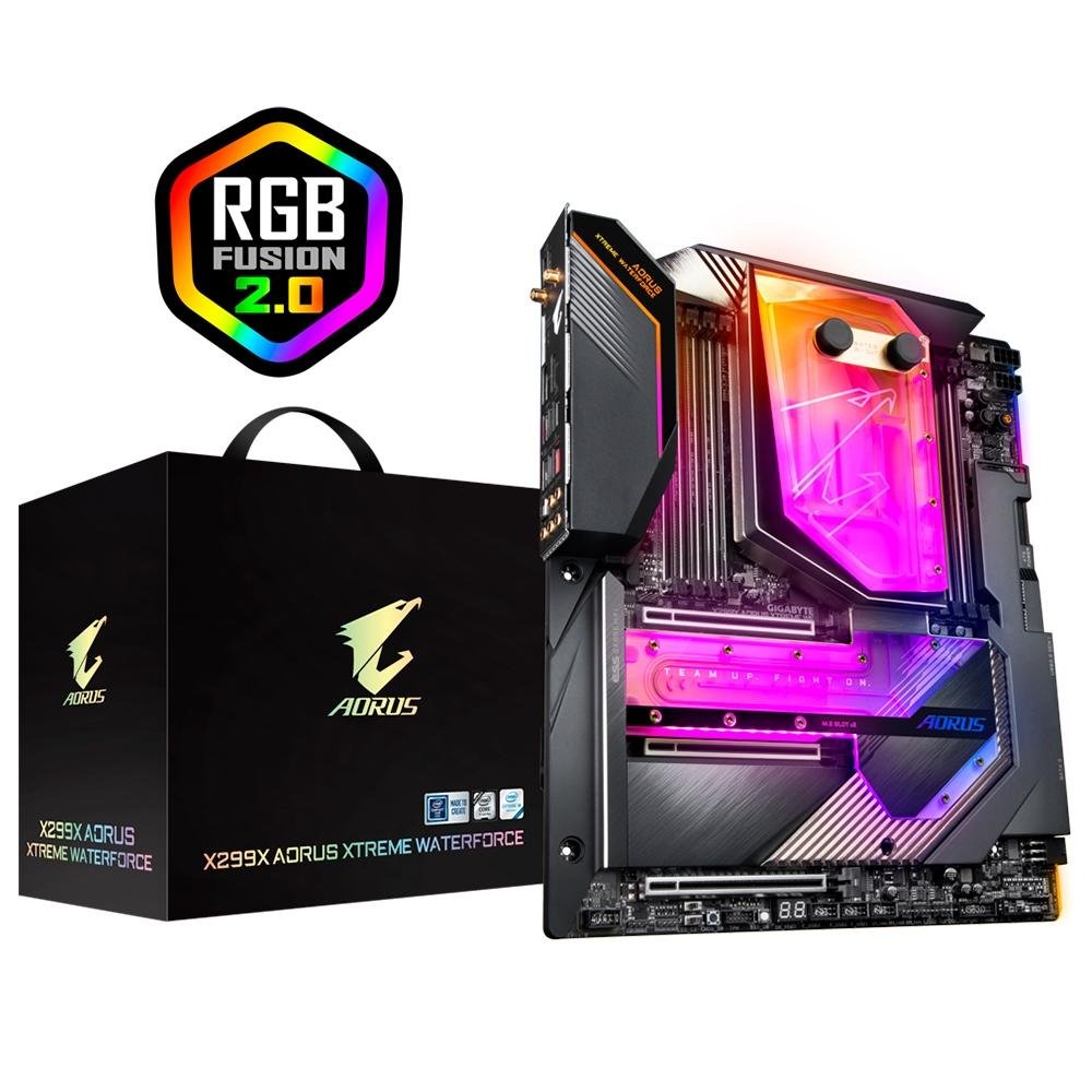 希少GIGABYTE X299X AORUS XTREME WATERFORCE placa-mae-gigabyte-x299x-aorus