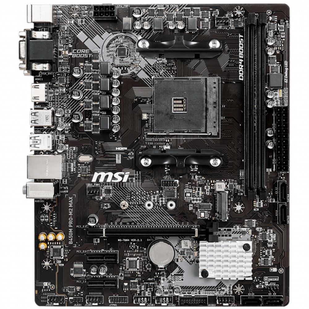 【中古】Ryzen7 3700X + MSI B450M PRO-M2 MAX Placa Mãe MSI B450M Pro-M2 Max, AMD AM4, m-ATX, DDR4 | KaBuM!