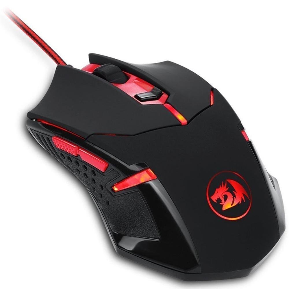 Imagem 3 de 7 do produto Kit Gamer Redragon S112 - Teclado Harpe RGB + Mouse Centrophorus + Headset Scylla + Mousepad Gamer- S112