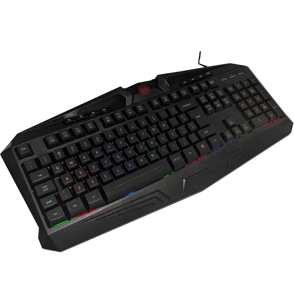 Imagem 7 de 7 do produto Kit Gamer Redragon S112 - Teclado Harpe RGB + Mouse Centrophorus + Headset Scylla + Mousepad Gamer- S112
