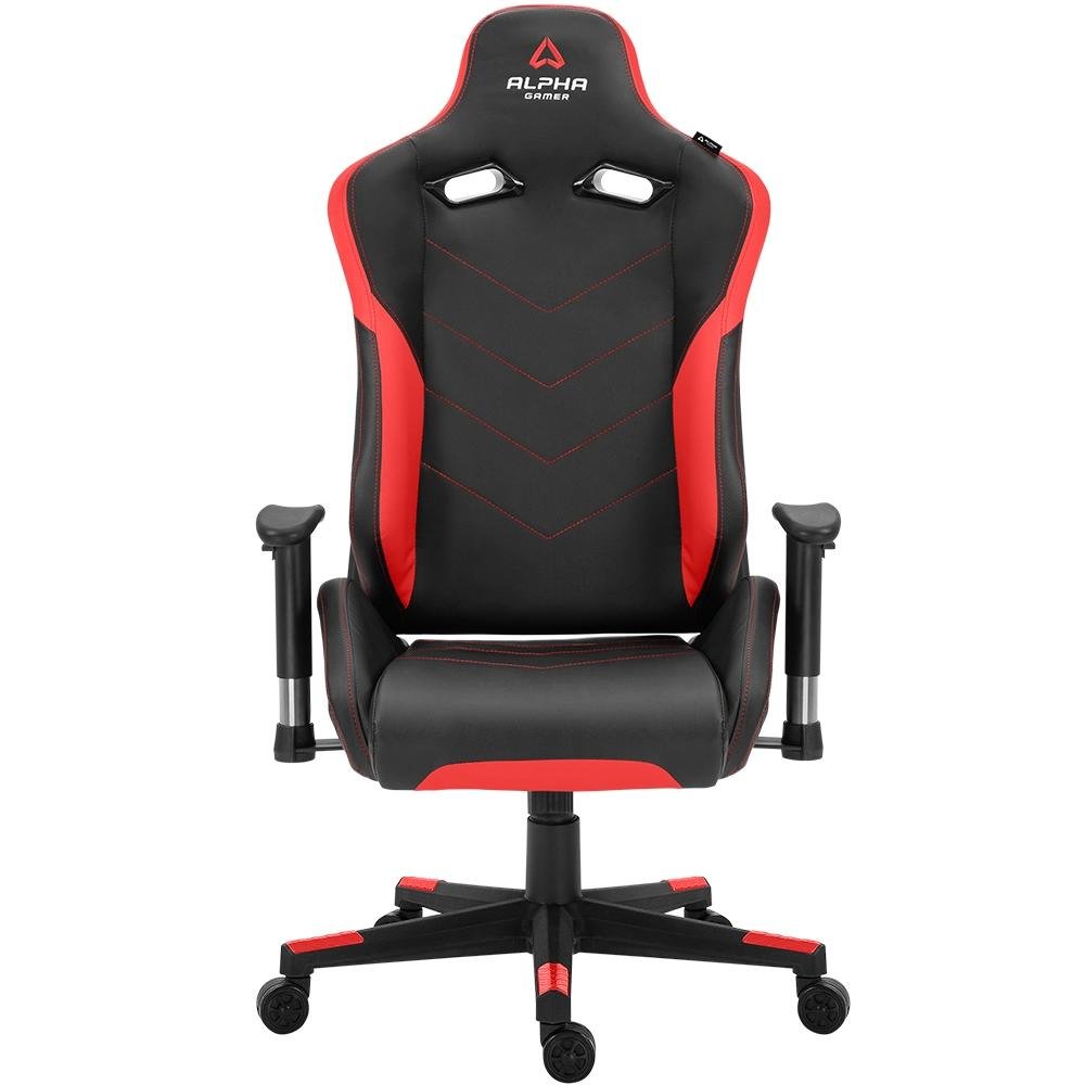 Cadeira Gamer Alpha Gamer Zeta, Até 120 Kg, Preto e Vermelho - AGZETA-BK-R - view 2