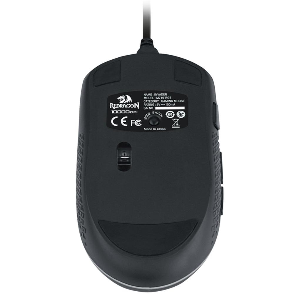 Mouse Gamer ( Balão.info) Invader M719, RGB, 7 Botões, 10000DPI - RGB M719-RGB - foto 7