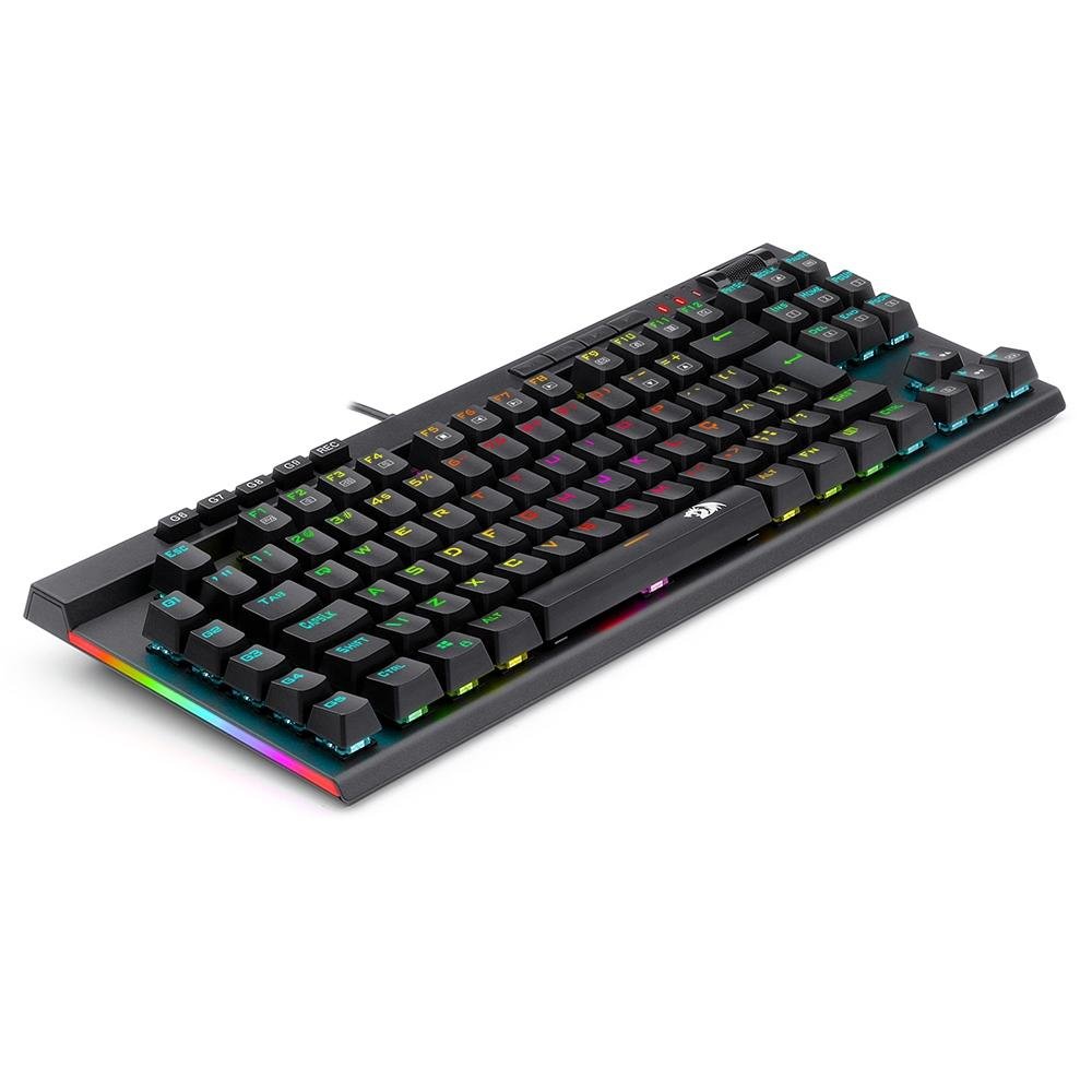 Teclado Mecânico Gamer Redragon Magic Wand Pro K587, RGB, Switch Redragon Blue, ABNT 2 - K587 Teclado Mecânico Gamer Redragon Magic Wand Pro K587, RGB, Switch Redragon Blue, ABNT 2 - K587
