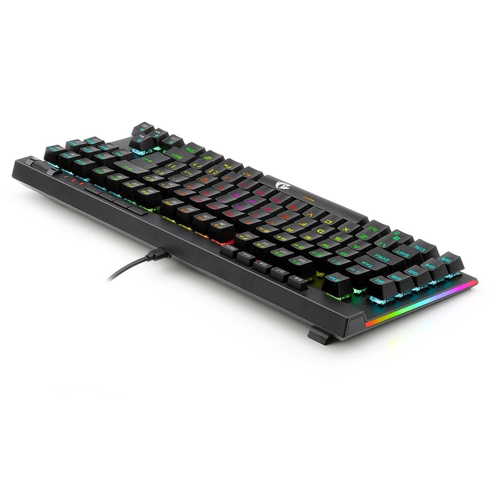 Teclado Mecânico Gamer Redragon Magic Wand Pro K587, RGB, Switch Redragon Blue, ABNT 2 - K587 Teclado Mecânico Gamer Redragon Magic Wand Pro K587, RGB, Switch Redragon Blue, ABNT 2 - K587