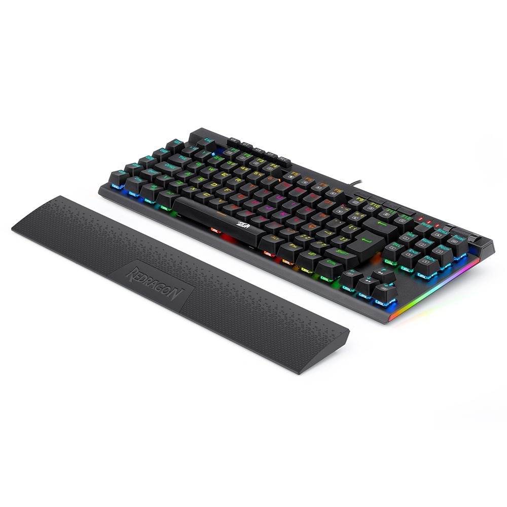 Teclado Mecânico Gamer Redragon Magic Wand Pro K587, RGB, Switch Redragon Blue, ABNT 2 - K587 Teclado Mecânico Gamer Redragon Magic Wand Pro K587, RGB, Switch Redragon Blue, ABNT 2 - K587
