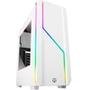 Gabinete Gamer Nox Hummer MC Pro, Mid Tower, ARGB, com FAN, Lateral em Acrílico, Branco - NXHUMMERMCPROW