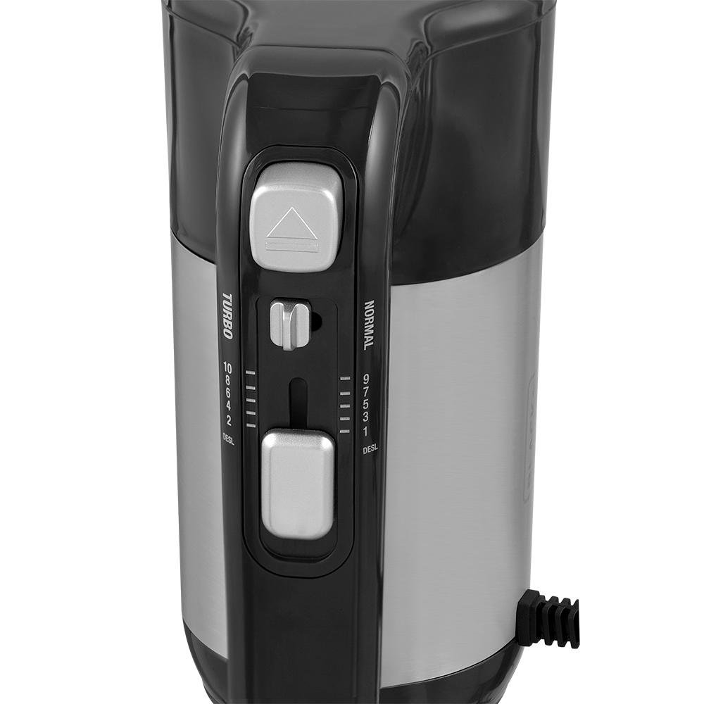 Imagem 6 de 8 do produto Batedeira Portátil Black + Decker, 10 Velocidades, 300W, 220V, Inox - BAT300P-B2