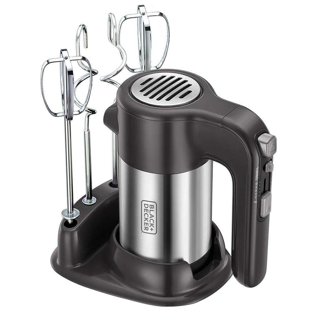 Imagem 8 de 8 do produto Batedeira Portátil Black + Decker, 10 Velocidades, 300W, 220V, Inox - BAT300P-B2