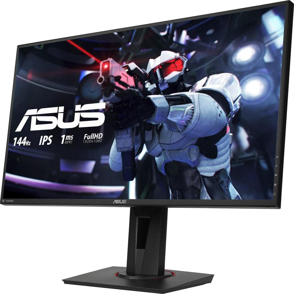 Imagem 4 de 13 do produto Monitor Gamer Asus 27' IPS, Wide, 144 Hz, Full HD, 1ms, Adaptive Sync, 99% sRGB, HDMI/DisplayPort, Ajuste de Altura, Vesa, Som - VG279Q