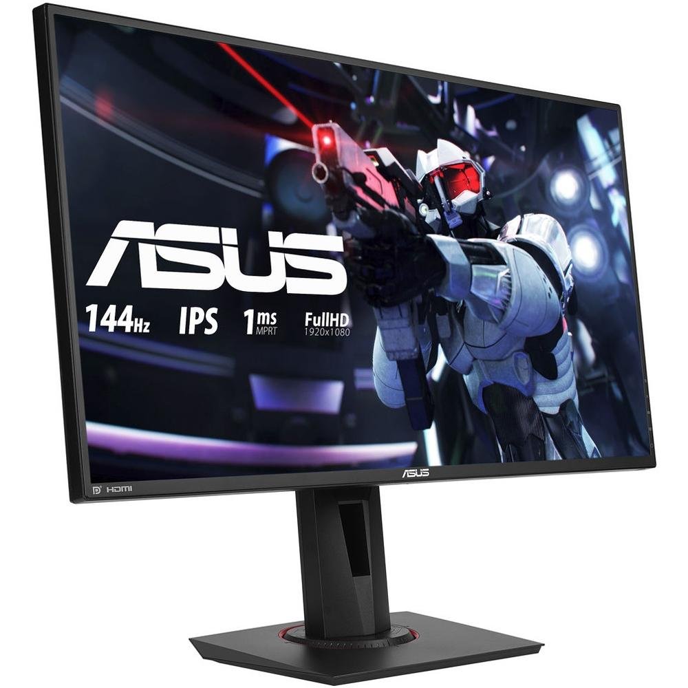 Imagem 3 de 13 do produto Monitor Gamer Asus 27' IPS, Wide, 144 Hz, Full HD, 1ms, Adaptive Sync, 99% sRGB, HDMI/DisplayPort, Ajuste de Altura, Vesa, Som - VG279Q
