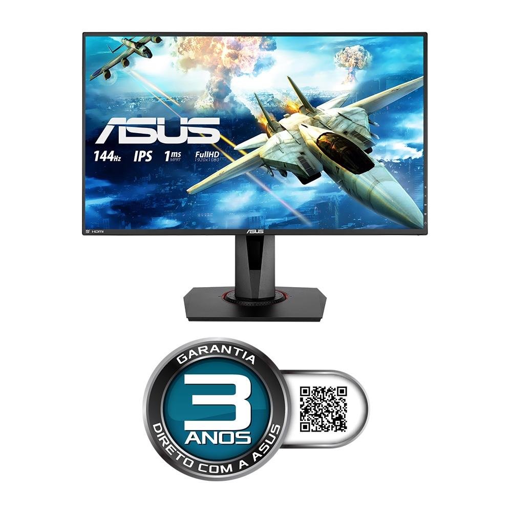 Imagem 8 de 13 do produto Monitor Gamer Asus 27' IPS, Wide, 144 Hz, Full HD, 1ms, Adaptive Sync, 99% sRGB, HDMI/DisplayPort, Ajuste de Altura, Vesa, Som - VG279Q