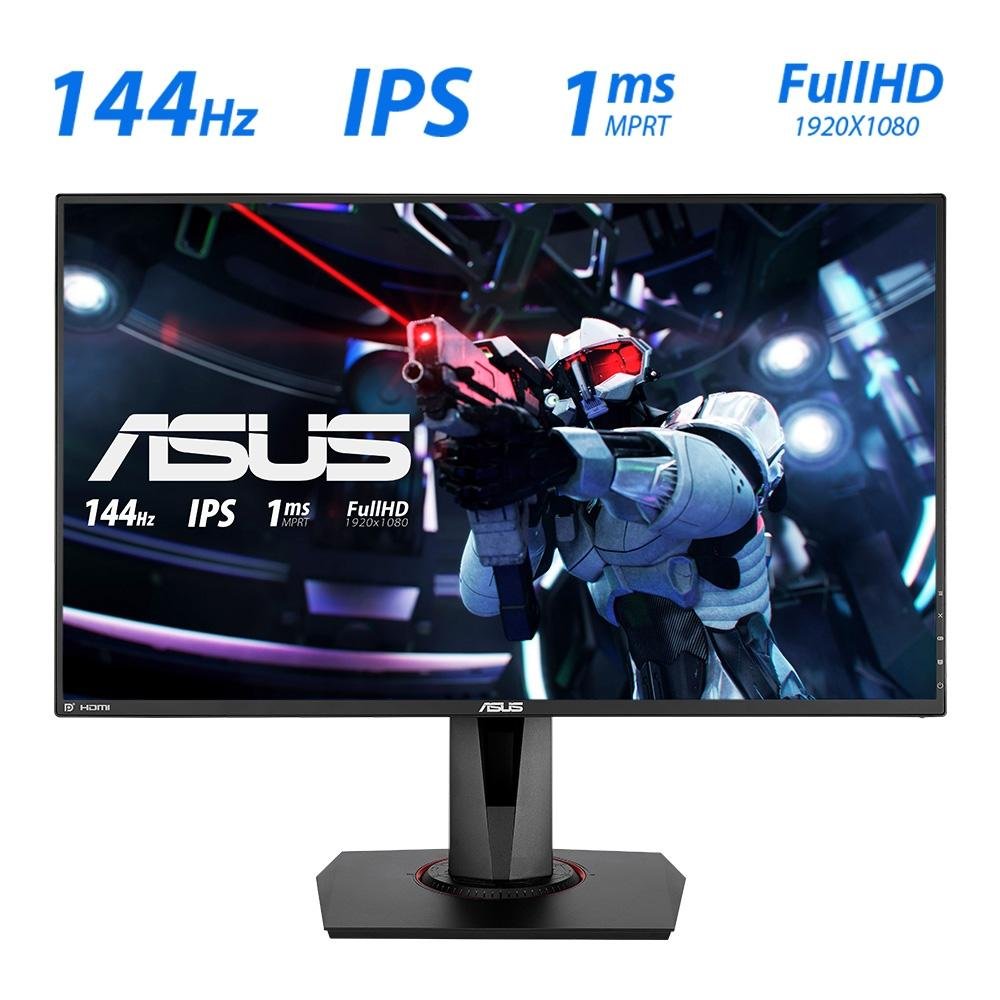 Imagem 9 de 13 do produto Monitor Gamer Asus 27' IPS, Wide, 144 Hz, Full HD, 1ms, Adaptive Sync, 99% sRGB, HDMI/DisplayPort, Ajuste de Altura, Vesa, Som - VG279Q