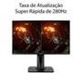 Monitor Gamer Asus TUF 24.5' IPS, Wide, 280 Hz, Full HD, 1ms, FreeSync, HDR, 99% sRGB, HDMI/DisplayPort, Ajuste de Altura, Vesa - VG259QM