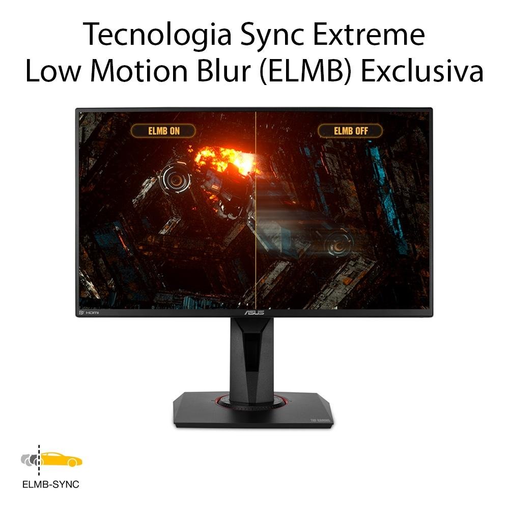 Imagem 8 de 12 do produto Monitor Gamer Asus TUF 24.5' IPS, Wide, 280 Hz, Full HD, 1ms, FreeSync, HDR, 99% sRGB, HDMI/DisplayPort, Ajuste de Altura, Vesa - VG259QM