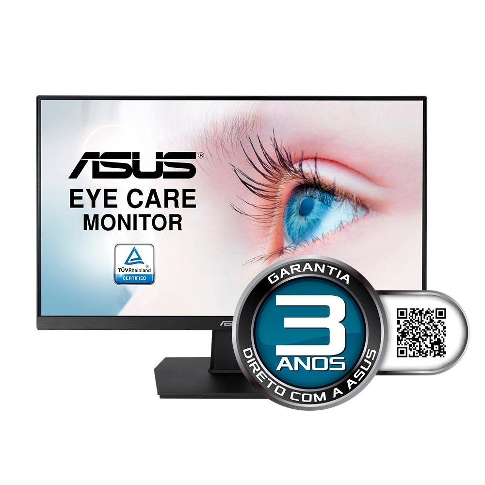 Imagem 9 de 9 do produto Monitor Asus Eye Care 23.8' IPS, Full HD, HDMI, VESA, Ajuste de Ângulo, Adptive Sync - VA24EHE