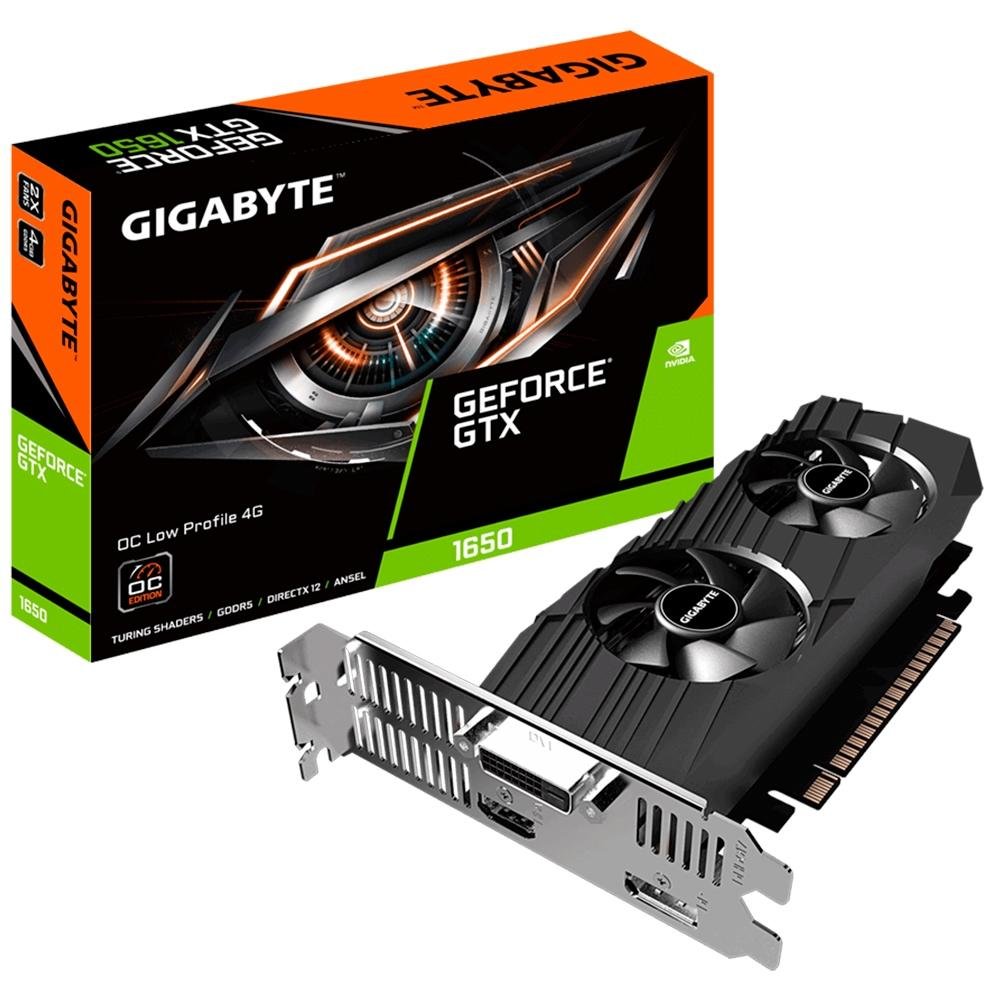 Placa de Vídeo Gigabyte NVIDIA GeForce GTX 1650 OC Low