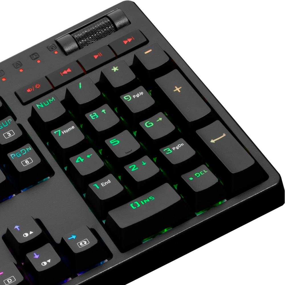 Imagem 6 de 6 do produto Teclado Mecânico Gamer Redragon Manyu K579 RGB, Switch Outemu Blue, ABNT2 - K579 RGB