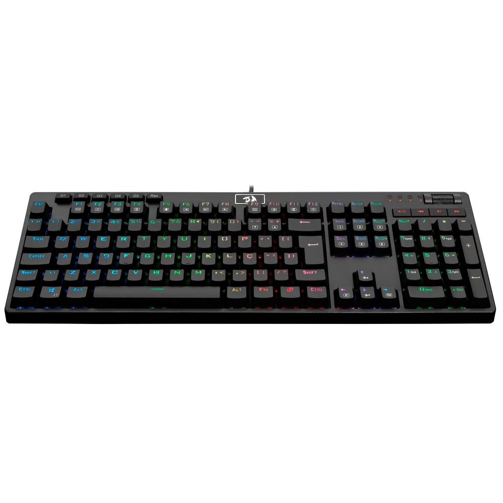 Imagem 3 de 6 do produto Teclado Mecânico Gamer Redragon Manyu K579 RGB, Switch Outemu Blue, ABNT2 - K579 RGB