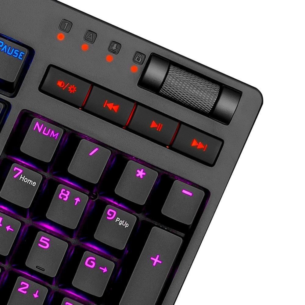 Imagem 5 de 6 do produto Teclado Mecânico Gamer Redragon Manyu K579 RGB, Switch Outemu Blue, ABNT2 - K579 RGB
