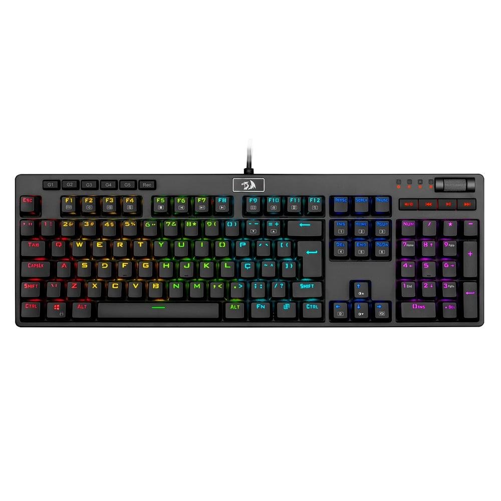 Imagem 2 de 6 do produto Teclado Mecânico Gamer Redragon Manyu K579 RGB, Switch Outemu Blue, ABNT2 - K579 RGB