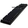 Teclado Mecânico Gamer Logitech G512 Carbon com Layout ABNT2, RGB LIGHTSYNC, USB Passthrough, Switch Exclusivo GX Brown - 920-009400