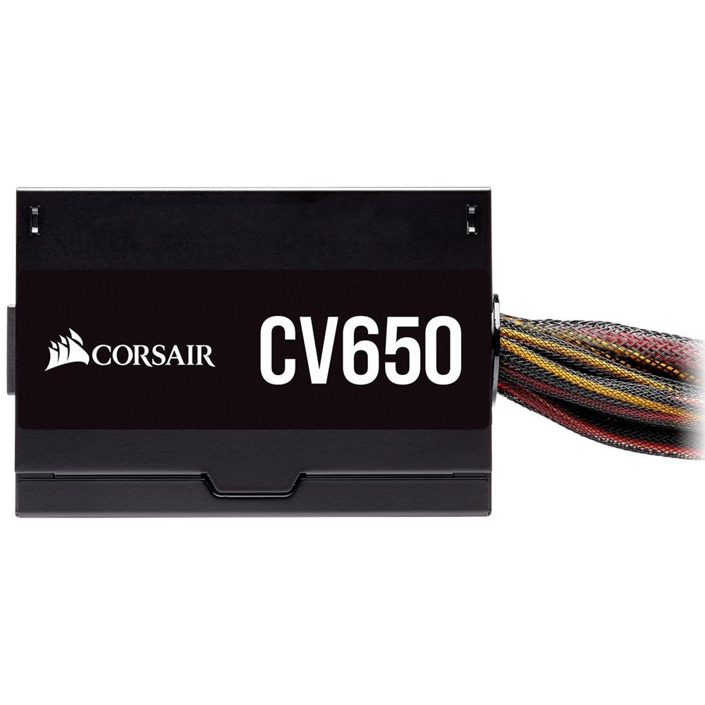 Imagem 5 de 7 do produto Fonte Corsair CV650, 650W, 80 Plus Bronze, PFC Ativo, Com Cabo, Preto - CP-9020211-BR