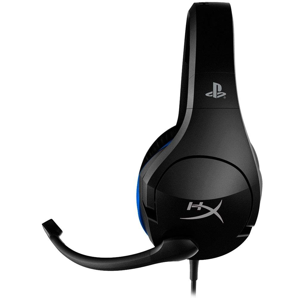 Headset Gamer HyperX Cloud Stinger, Drivers 50mm, PS5 e PS4, P3, Preto e Azul - HX-HSCSS-BK/AM Headset Gamer HyperX Cloud Stinger, Drivers 50mm, PS5 e PS4, P3, Preto e Azul - HX-HSCSS-BK/AM